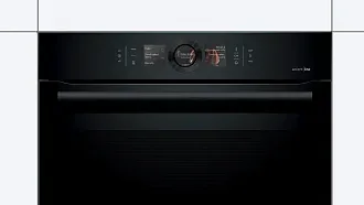 Духовой шкаф Bosch HSG856XC1 электрический, шириной 59.4 см, черный, EcoClean очистка 7