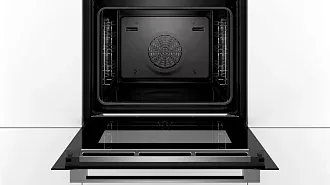 Духовой шкаф-пароварка Bosch HSG636ES1 электрический, шириной 59.4 см, нержавеющая сталь, EcoClean очистка 8