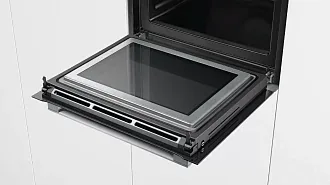 Духовой шкаф с микроволнами и паром Bosch HNG6764S6 электрический, шириной 59.4 см, нержавеющая сталь, пиролитическая очистка 4