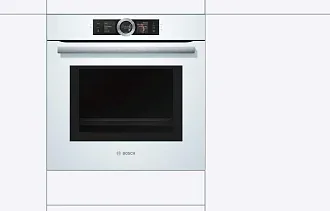 Духовой шкаф с микроволнами и паром Bosch HNG6764W6 электрический, шириной 59.4 см, белый, пиролитическая очистка 2