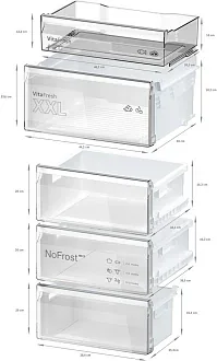 Двухкамерный холодильник Bosch KGN362LDF 7