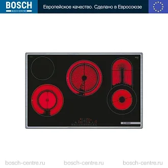 Электрическая варочная панель Bosch PKC845FP1D на 4 конфорки, шириной 79.5 см, черный