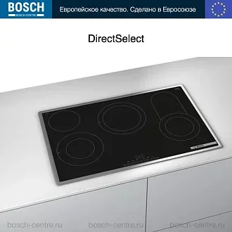 Электрическая варочная панель Bosch PKC845FP1D на 4 конфорки, шириной 79.5 см, черный 4