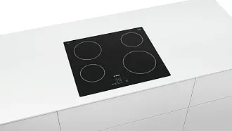 Электрическая варочная панель Bosch PKE611B17E на 4 конфорки, шириной 59.2 см, черный 3