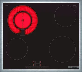 Электрическая варочная панель Bosch PKF645FA8M на 4 конфорки, шириной 58.3 см, черный