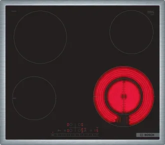 Электрическая варочная панель Bosch PKF645FP3E на 4 конфорки, шириной 58.3 см, черный