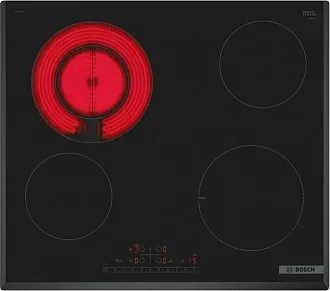 Электрическая варочная панель Bosch PKF651FP4 на 4 конфорки, шириной 59.2 см, черный