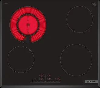 Электрическая варочная панель Bosch PKF651FP4E на 4 конфорки, шириной 59.2 см, черный