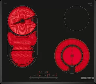 Электрическая варочная панель Bosch PKM651FP2E на 4 конфорки, шириной 59.2 см, черный