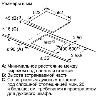 Электрическая варочная панель Bosch PKM651FP2E на 4 конфорки, шириной 59.2 см, черный 5