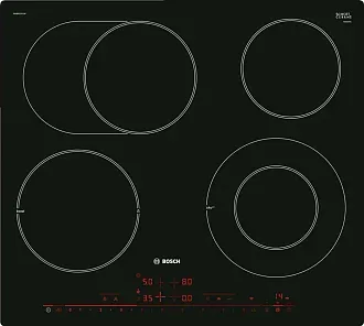 Электрическая варочная панель Bosch PKN601DV1M на 4 конфорки, шириной 57.2 см, черный