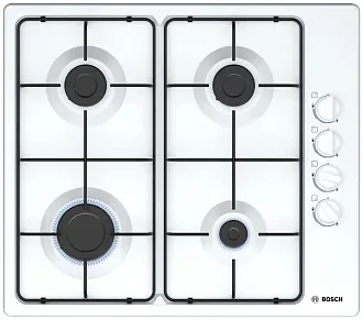 Газовая варочная панель Bosch PBP6C2B82O на 4 конфорки, шириной 58 см, белый 5