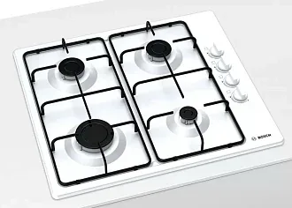 Газовая варочная панель Bosch PBP6C2B82O на 4 конфорки, шириной 58 см, белый 6