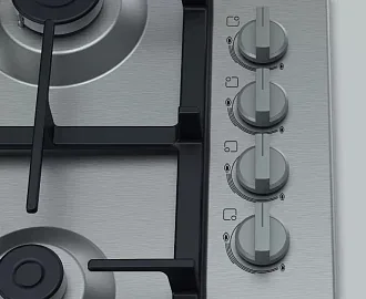 Газовая варочная панель Bosch PBP6C5B92L на 4 конфорки, шириной 58 см, нержавеющая сталь 2