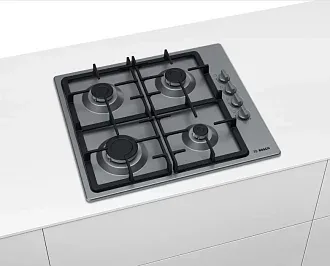 Газовая варочная панель Bosch PBP6C5B92L на 4 конфорки, шириной 58 см, нержавеющая сталь 5