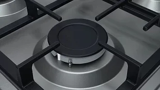 Газовая варочная панель Bosch PBP6C5B93R на 4 конфорки, шириной 58 см, нержавеющая сталь 8