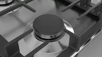Газовая варочная панель Bosch PCC6A5B90R на 3 конфорки, шириной 58.2 см, нержавеющая сталь 3
