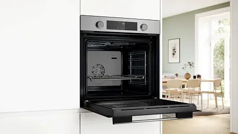 Газовая варочная панель Bosch PCC6A5B90R на 3 конфорки, шириной 58.2 см, нержавеющая сталь 8
