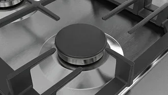 Газовая варочная панель Bosch PCH6A5B90 на 4 конфорки, шириной 58.2 см, нержавеющая сталь 8