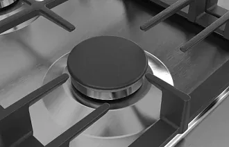 Газовая варочная панель Bosch PCH6A5B90R на 4 конфорки, шириной 58.2 см, нержавеющая сталь 8
