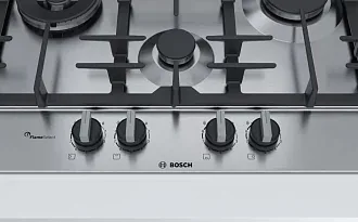 Газовая варочная панель Bosch PCI6A5B90R на 4 конфорки, шириной 58.2 см, нержавеющая сталь 4