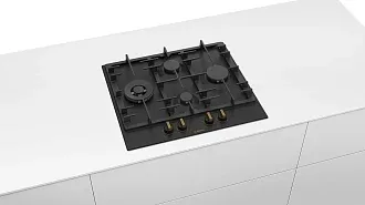 Газовая варочная панель Bosch PCI6B3B90R на 4 конфорки, шириной 58.2 см, черный 7