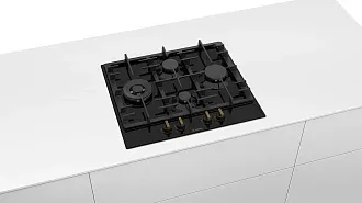 Газовая варочная панель Bosch PCI6B6B95R на 4 конфорки, шириной 58.2 см, черный 3