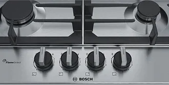 Газовая варочная панель Bosch PCP6A5B90M на 4 конфорки, шириной 58.2 см, нержавеющая сталь 6