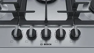 Газовая варочная панель Bosch PCQ7A5B90 на 5 конфорки, шириной 75 см, нержавеющая сталь 6