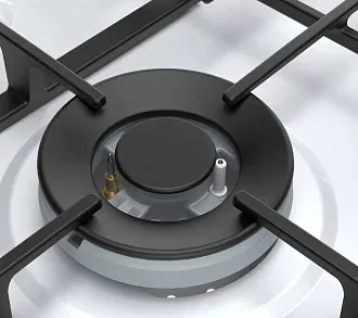Газовая варочная панель Bosch PGH6B2O93R на 4 конфорки, шириной 58.2 см, белый 4