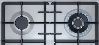 Газовая варочная панель BOSCH PGH6B5O92R на 4 конфорки, шириной 58.2 см, нержавеющая сталь 3