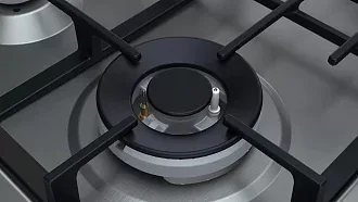 Газовая варочная панель Bosch PGH6B5O93R на 4 конфорки, шириной 58.2 см, нержавеющая сталь 4