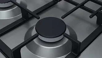 Газовая варочная панель Bosch PGH6B5O93R на 4 конфорки, шириной 58.2 см, нержавеющая сталь 5