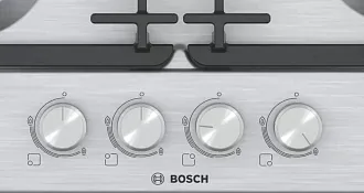 Газовая варочная панель Bosch PGP6B5O92R на 4 конфорки, шириной 58.2 см, нержавеющая сталь 2