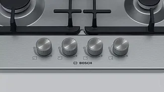 Газовая варочная панель Bosch PGP6B5O93R на 4 конфорки, шириной 58.2 см, нержавеющая сталь 6