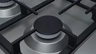 Газовая варочная панель Bosch PGP6B5O93R на 4 конфорки, шириной 58.2 см, нержавеющая сталь 8