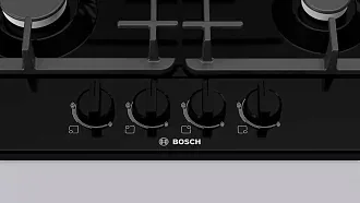 Газовая варочная панель Bosch PGP6B6B92R на 4 конфорки, шириной 58.2 см, черный 2