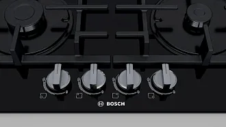 Газовая варочная панель Bosch PNH6B6B90 на 4 конфорки, шириной 59 см, черный 7