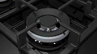 Газовая варочная панель BOSCH PNH6B6O92R на 4 конфорки, шириной 59 см, черный 6