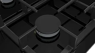 Газовая варочная панель BOSCH PNH6B6O92R на 4 конфорки, шириной 59 см, черный 7