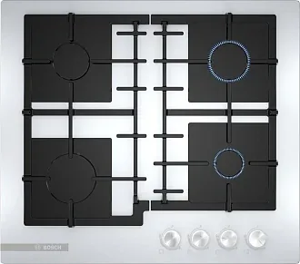 Газовая варочная панель Bosch PNP6B2O93R на 4 конфорки, шириной 59 см, белый