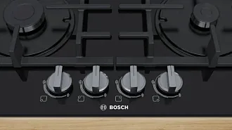 Газовая варочная панель Bosch PNP6B6B90 на 4 конфорки, шириной 59 см, черный 8