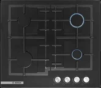 Газовая варочная панель Bosch PNP6B6O92R на #MN_TOTALQ# конфорки, шириной 59 см, черный