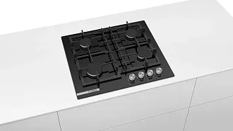 Газовая варочная панель Bosch PNP6B6O92R на #MN_TOTALQ# конфорки, шириной 59 см, черный 5