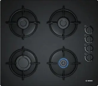 Газовая варочная панель Bosch POP 6B6B10 на 4 конфорки, шириной 59 см, черный 5