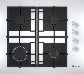 Газовая варочная панель Bosch POP6C2O92R на 4 конфорки, шириной 59 см, белый 5