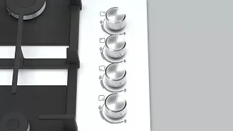 Газовая варочная панель Bosch POP6C2O92R на 4 конфорки, шириной 59 см, белый 7