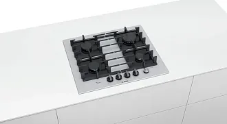 Газовая варочная панель Bosch PPP6A2M90R на 4 конфорки, шириной 59 см, белый 8