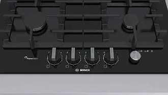 Газовая варочная панель Bosch PPP6A6M90R на 4 конфорки, шириной 59 см, черный 3
