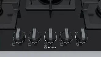 Газовая варочная панель Bosch PPQ7A6B20 на 5 конфорки, шириной 75.2 см, черный 6